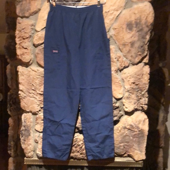 Small blue Cherokee scrubs 27” waist guc - Picture 1 of 6